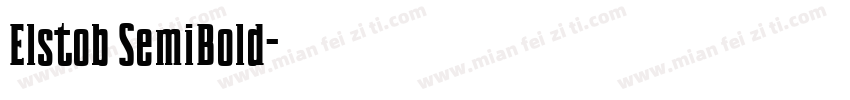 Elstob SemiBold字体转换